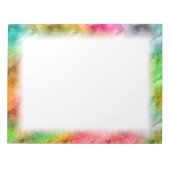 Farbiges Kristallglas-Muster Notizblock (Vorderseite)
