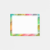 Farbiges Kristallglas-Muster Post-it Klebezettel (Vorderseite)