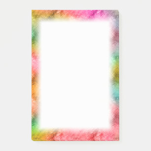 Farbiges Kristallglas-Muster Post-it Klebezettel