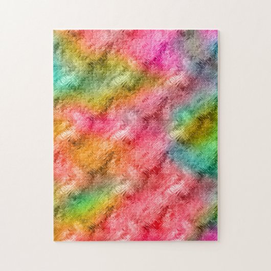 Farbiges Kristallglas-Muster Puzzle (Vertikal)