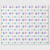 Farbiges Kristallmuster Geschenkpapier (Flach)