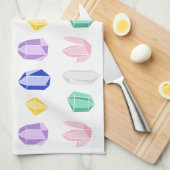 Farbiges Kristallmuster Handtuch (Viertel Falte)