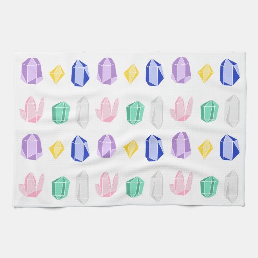 Farbiges Kristallmuster Handtuch (Horizontal)