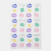 Farbiges Kristallmuster Handtuch (Vertikal)