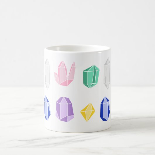 Farbiges Kristallmuster Kaffeetasse (Mittel)