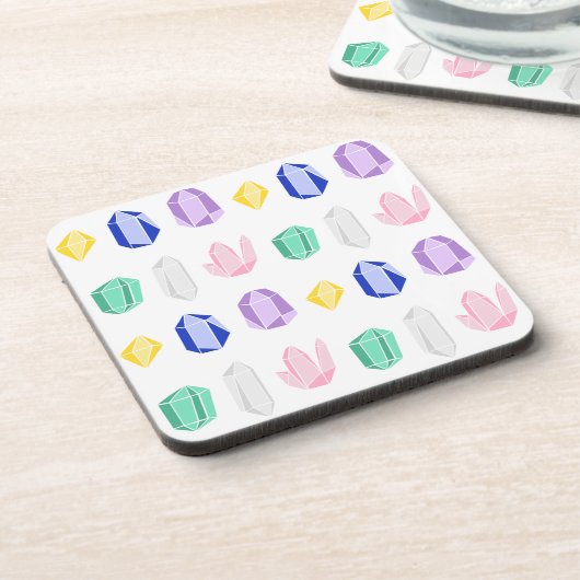 Farbiges Kristallmuster Untersetzer (Linke Seite)