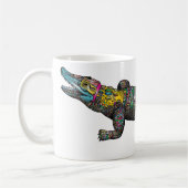Farbiges Krokodil Kaffeetasse (Links)