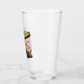Farbiges Krokodil-Portrait Glas (Links)