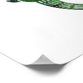 farbiges Krokodil Poster (Ecke)