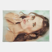 Farbiges Küchentuch - Lady of Spring (Horizontal)