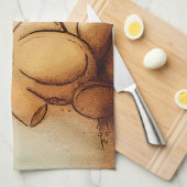 Farbiges Küchentuch - Teddy (Viertel Falte)