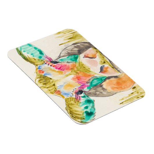 Farbiges Kuhdesign Magnet (Rechte Seite)