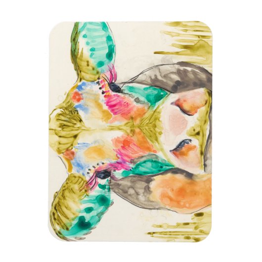 Farbiges Kuhdesign Magnet (Vertikal)