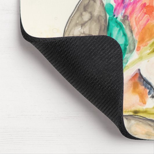 Farbiges Kuhdesign Mousepad (Ecke)