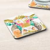 Farbiges Kuhdesign Untersetzer (Linke Seite)