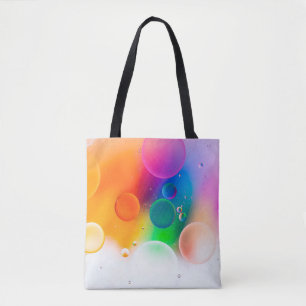 Farbiges künstlerisches Bild des Öltropfens auf Wa Tasche