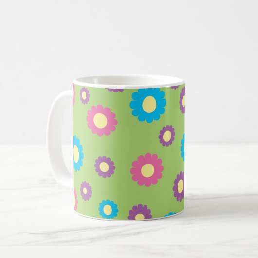 Farbiges Kunstmuster Kaffeetasse (Vorderseite Links)