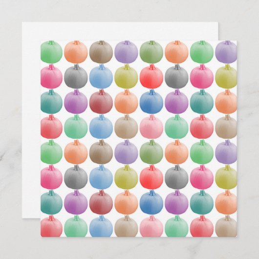 Farbiges Kürbismuster (Vorne/Hinten)