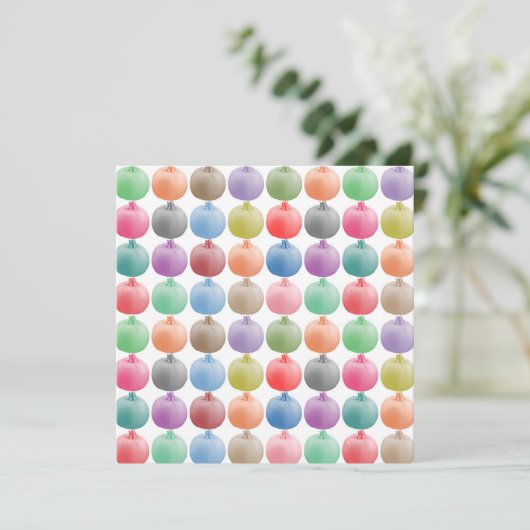 Farbiges Kürbismuster (Stehend Vorderseite)