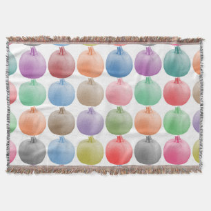 Farbiges Kürbismuster Decke