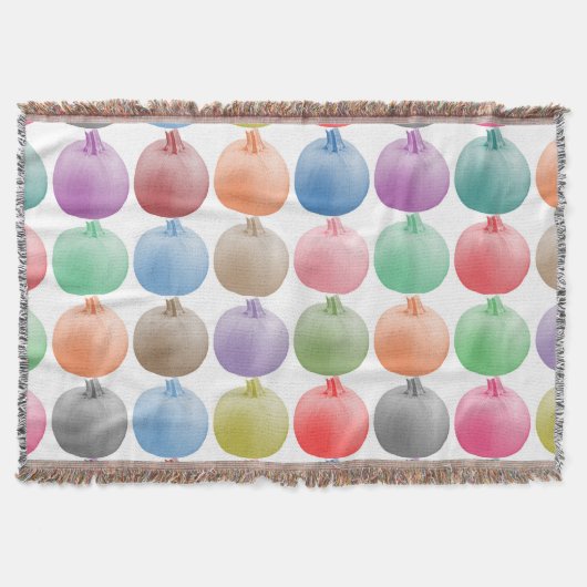 Farbiges Kürbismuster Decke (Vorderseite)