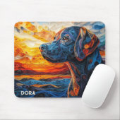 Farbiges Labrador Retriever Dog Portrait Mousepad (Mit Mouse)