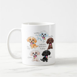 Farbiges Labrador Retriever Puppy Pack, Niedlicher Kaffeetasse