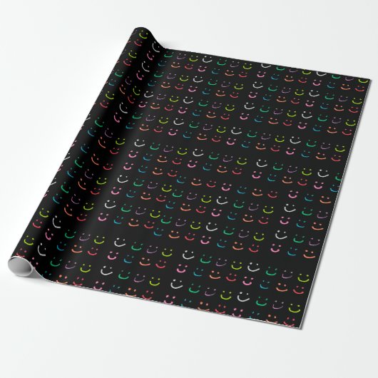 Farbiges Lächeln Geschenkpapier (Ungerollt)