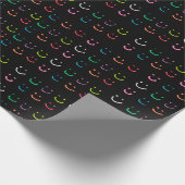 Farbiges Lächeln Geschenkpapier (Ecke)