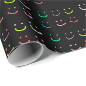 Farbiges Lächeln Geschenkpapier (Rolleneckpunkt)