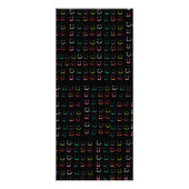 Farbiges Lächeln Werbekarte (Hinten)