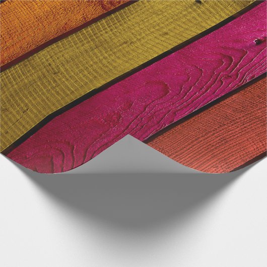 Farbiges lackiertes Holz Geschenkpapier (Ecke)