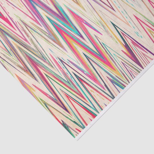 Farbiges, lackiertes Tissue of Sine Waves Seidenpapier (Ausschnitt)