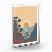 Farbiges Landschaftsposter Fotoblock (Links)