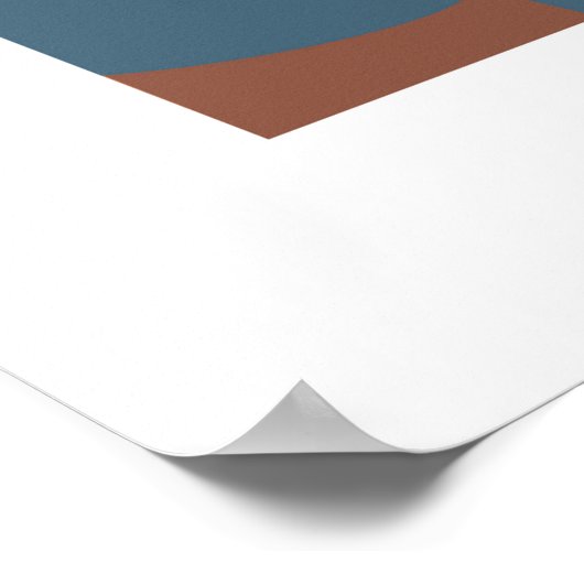 Farbiges Landschaftsposter Poster (Ecke)