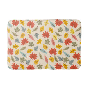 Farbiges Leaf Fall Pattern Badematte