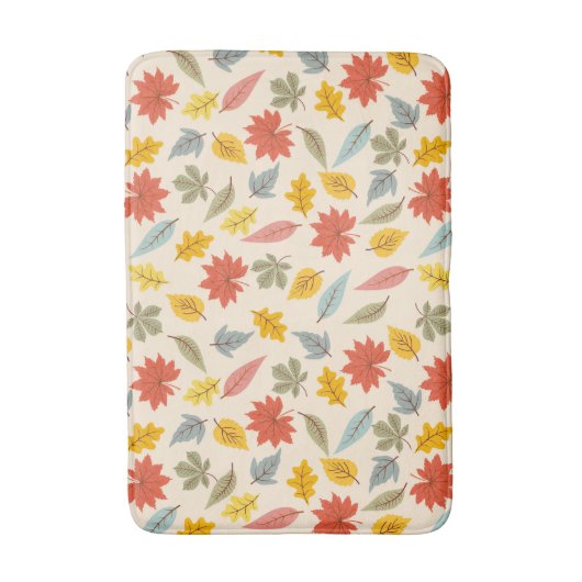 Farbiges Leaf Fall Pattern Badematte (Vorderseite Vertikal)
