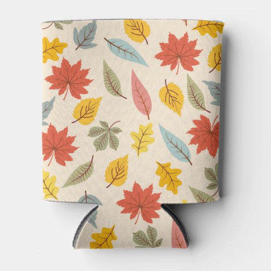 Farbiges Leaf Fall Pattern Dosenkühler (Vorderseite)
