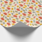 Farbiges Leaf Fall Pattern Geschenkpapier (Ecke)