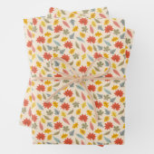 Farbiges Leaf Fall Pattern Geschenkpapier Set (Beispiel)