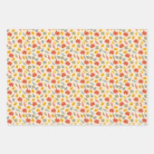 Farbiges Leaf Fall Pattern Geschenkpapier Set (Vorderseite)