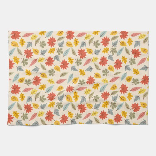 Farbiges Leaf Fall Pattern Geschirrtuch (Horizontal)