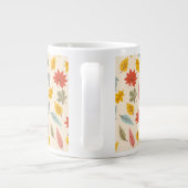 Farbiges Leaf Fall Pattern Jumbo-Tasse (Rückseite)