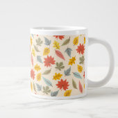 Farbiges Leaf Fall Pattern Jumbo-Tasse (Rechts)