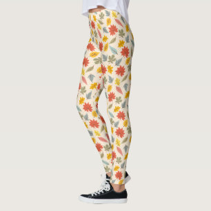 Farbiges Leaf Fall Pattern Leggings