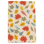 Farbiges Leaf Fall Pattern Mittlere Geschenktüte (Vorderseite)