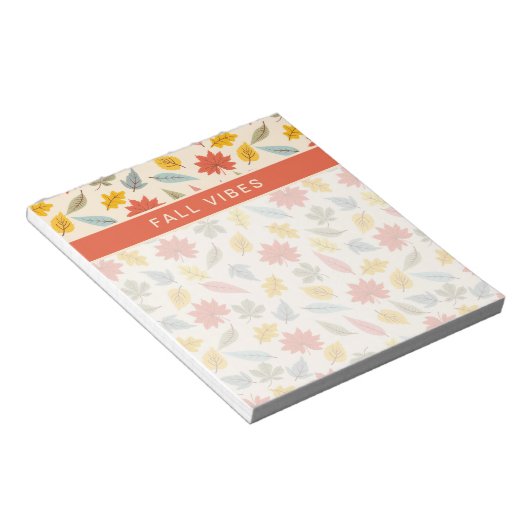 Farbiges Leaf Fall Pattern Notizblock (angewinkelt)