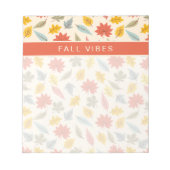 Farbiges Leaf Fall Pattern Notizblock (Vorderseite)