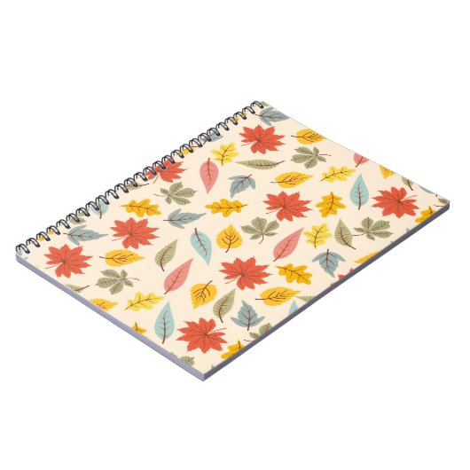 Farbiges Leaf Fall Pattern Notizblock (Linke Seite)