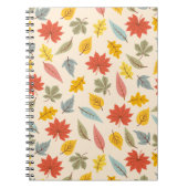 Farbiges Leaf Fall Pattern Notizblock (Vorderseite)